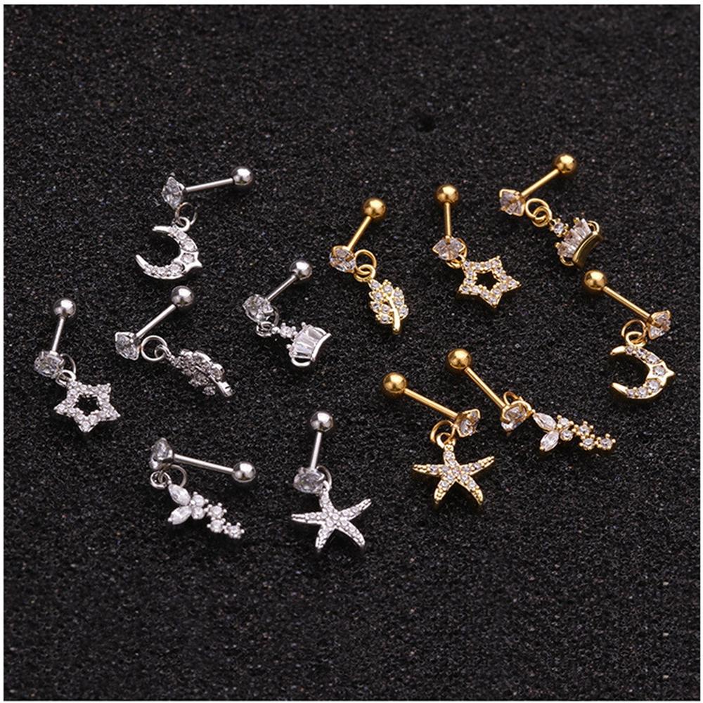 Lily Tragus Cartilage Piercing Steel Aksesoris Perhiasan Seksi Anting Tulang Telinga