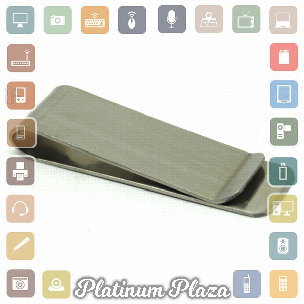 Rhodey Dompet Klip Uang Kertas Stainless Steel - HHYF - Silver`C8XV7L-