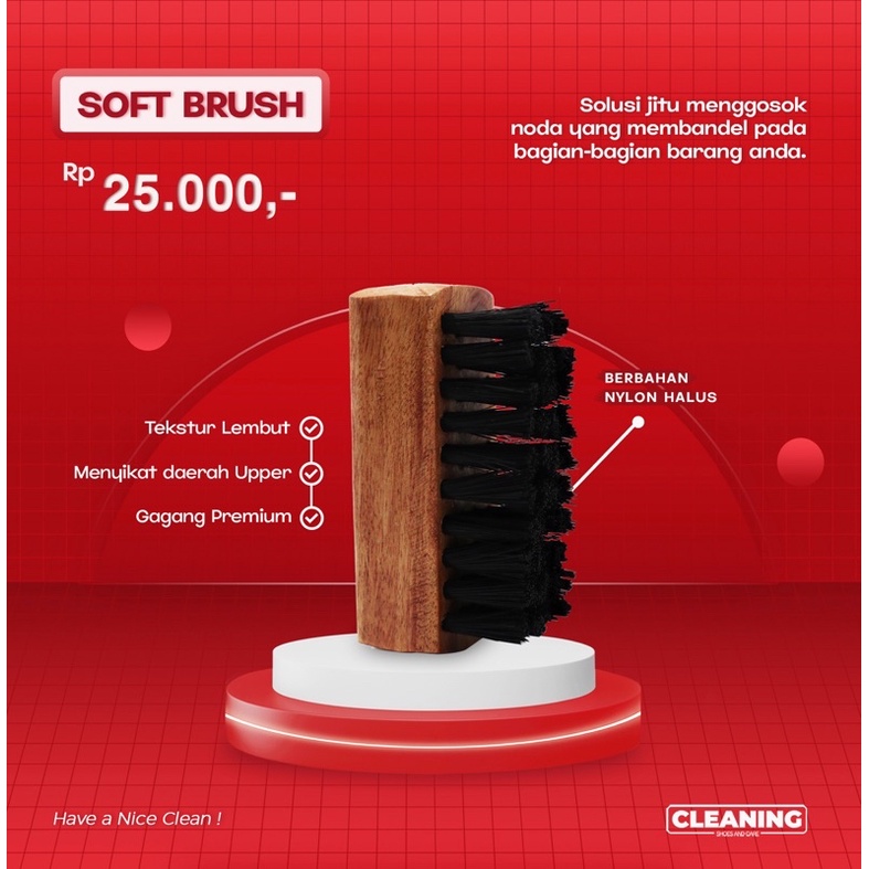 Soft Brush by Cleaning Shoes And Care - Sikat Sepatu Soft