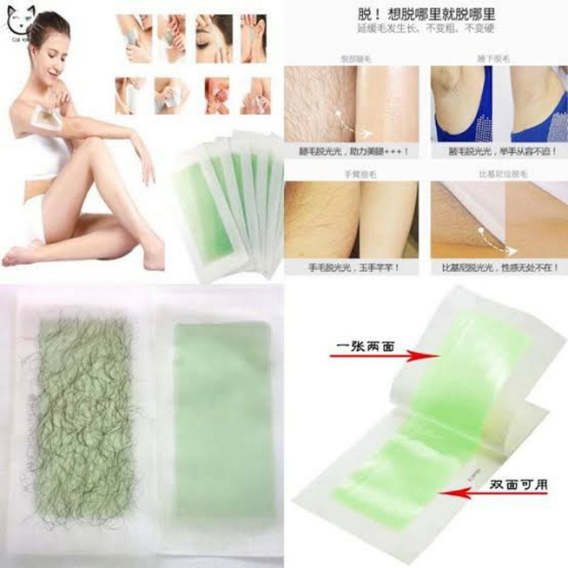 Hair Removal Strip Pencabut Bulu Waxing Strip Paper Wax Cold Wax