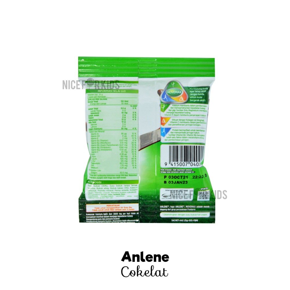 Anlene Susu Kalsium Renceng isi 10 Sachet / Susu Anlene Susu Tulang