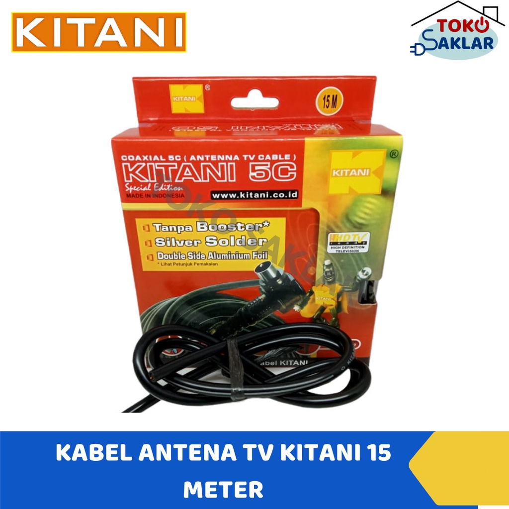Kabel Antena TV Kitani 15m Kualitas Bagus