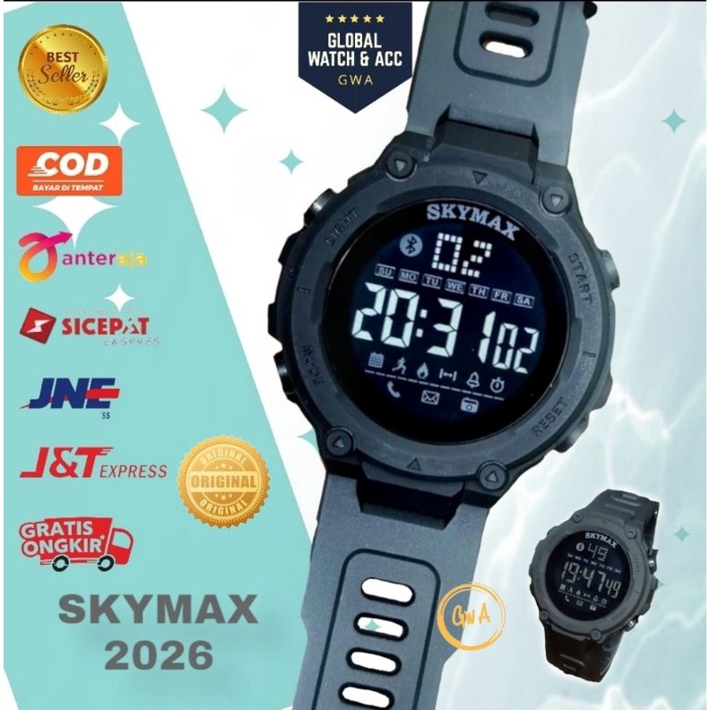 Jam Tangan Skymax 2026 Pria Cowok Original 100% water resistant/anti air