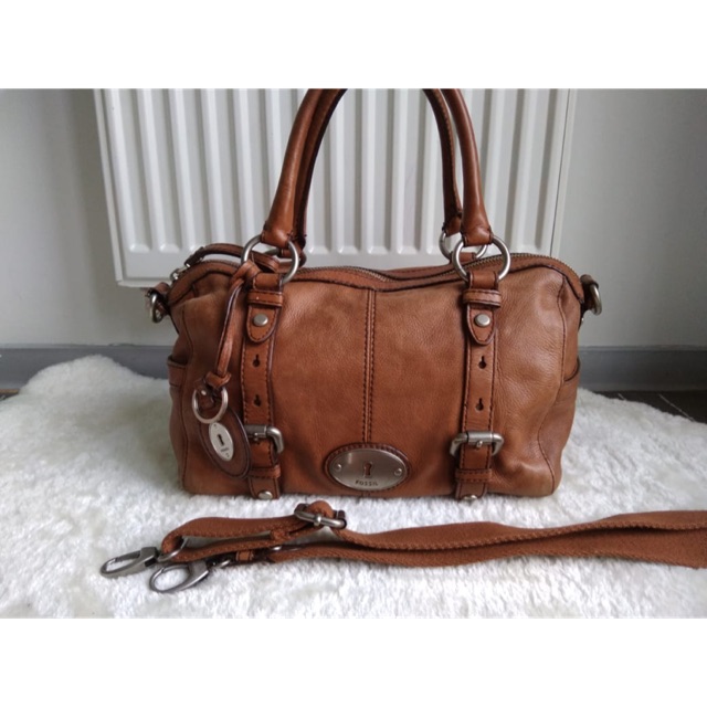 <PRELOVED> Fossil Maddox Satchel Chestnut (with original Dustbag)