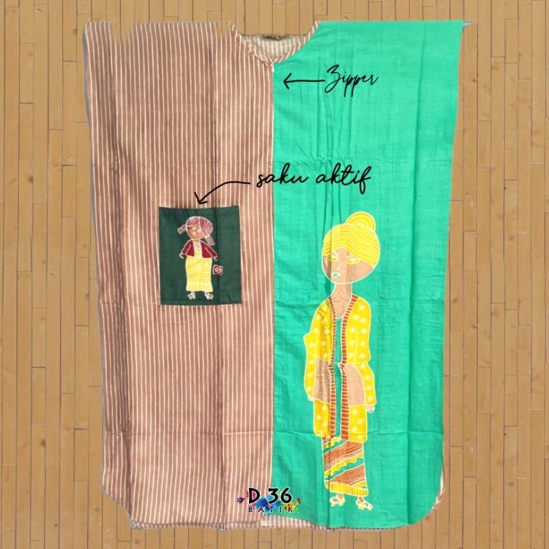 Daster Tedjo Saku Kelelawar Batik Homedress Baju Tidur Rayon Pastel Baju Tidur Kartun Jumbo