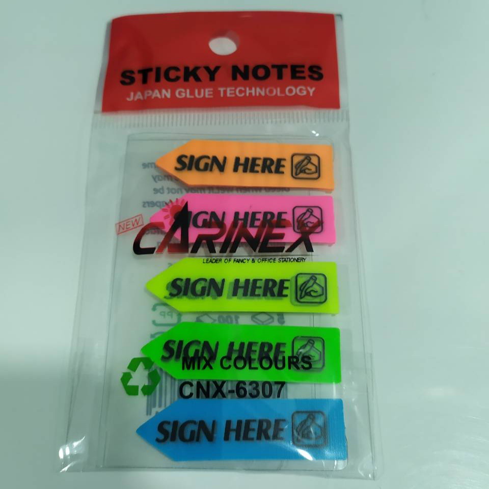 

Bookmark / Sticky Notes CARINEX CNX-6307 5 Warna Arrow