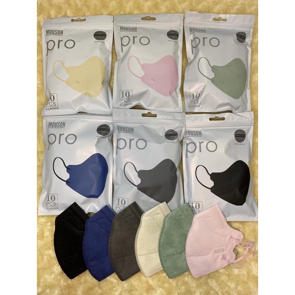 Masker KN95 Pro Mouson 5ply Model Korea KN95pro Motif 1pack isi 10pcs Embos