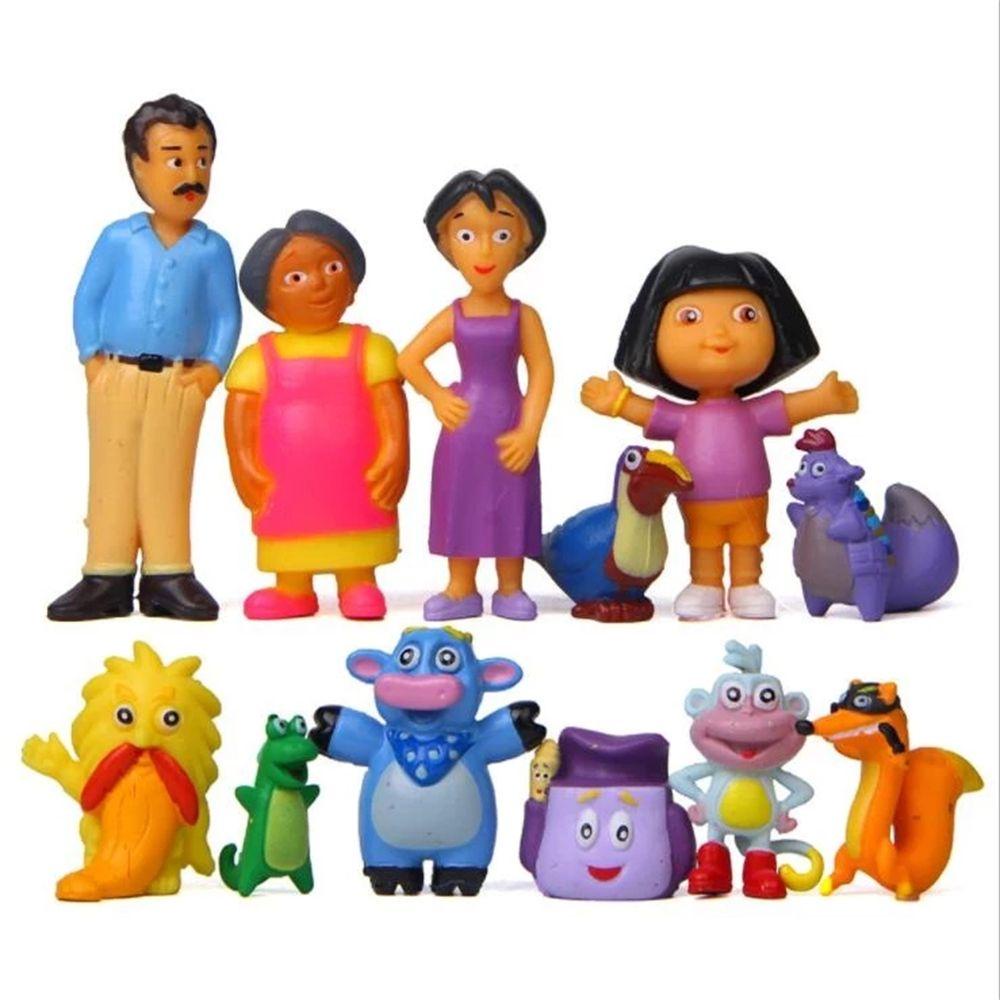 Lanfy Dora the Explorer Figure Mainan Anak Ulang Tahun Anak Hadiah Natal Dekorasi Boneka Tokoh Anime PVC Mainan TV Action Figure