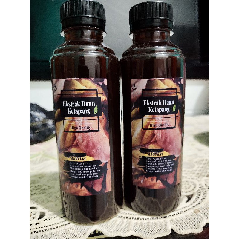 

Ekstrak Daun KETAPANG LAUT MERAH 250ml Hitam Pekat Merah Tanpa Minyak Perawatan/Vitamin Ikan Cupang