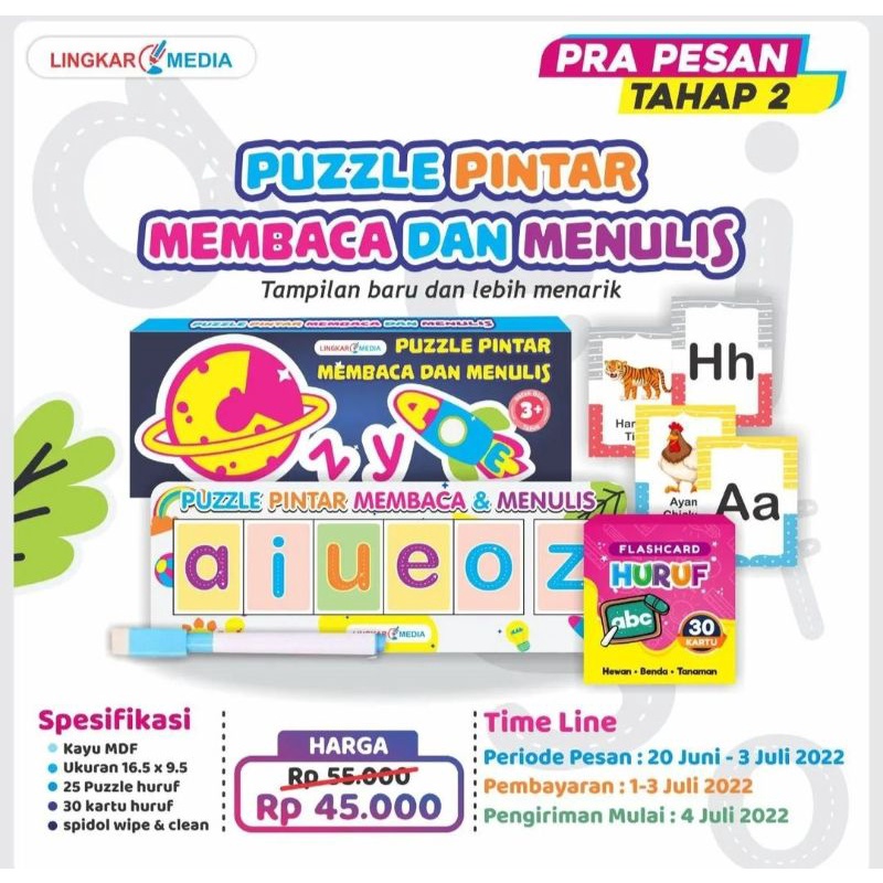 

puzzle membaca & menulis