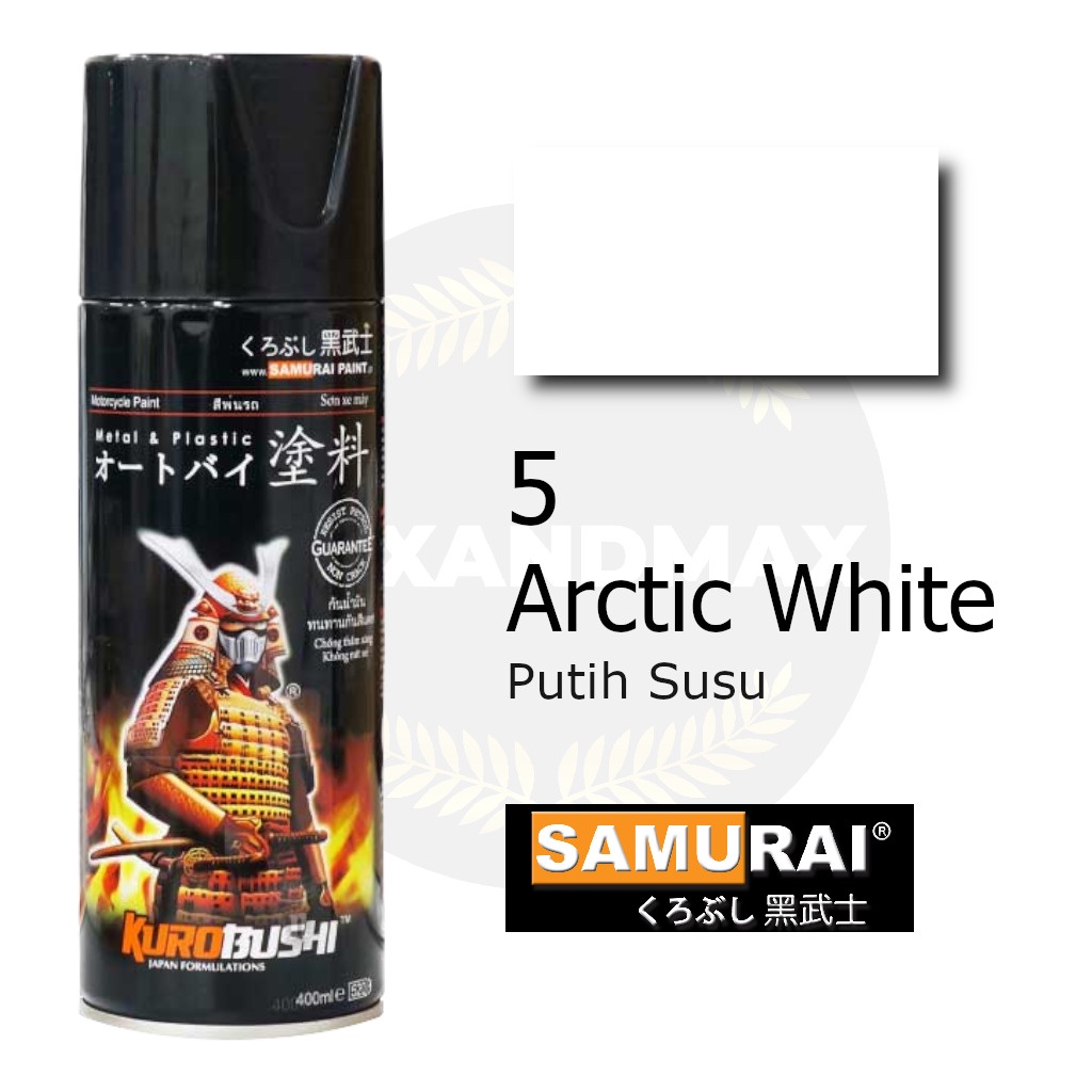 Samurai Paint 5 Putih Susu / Arctic White 400 ml - Cat Semprot
