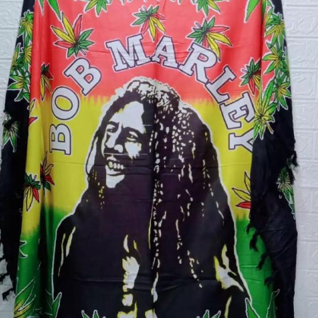 Jual Kain Pantai Bali Motif Bob Marley Rasta Kain Pantai Murah Shopee Indonesia