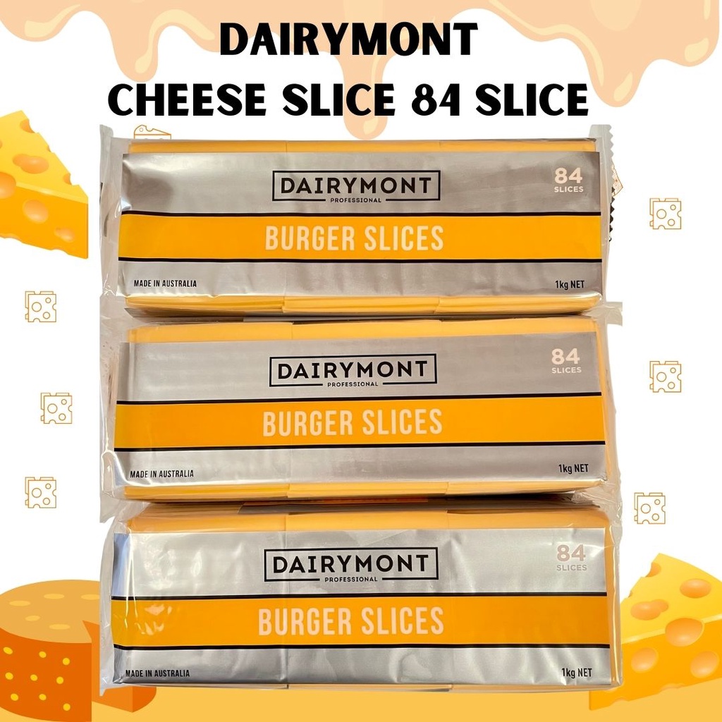 Dairymont Red Cheddar Slice 1 kg HALAL / KHUSUS GOJEK / GRAB BANDUNG AREA