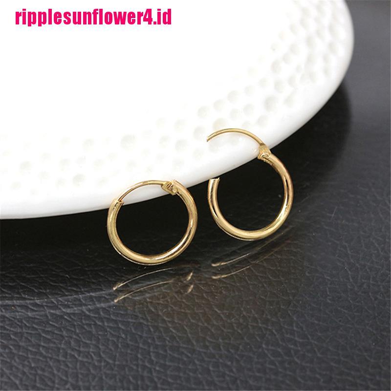 2016 Cincin Stud Bahan Sterling Silver Warna Emas Untuk Bibir Hidung