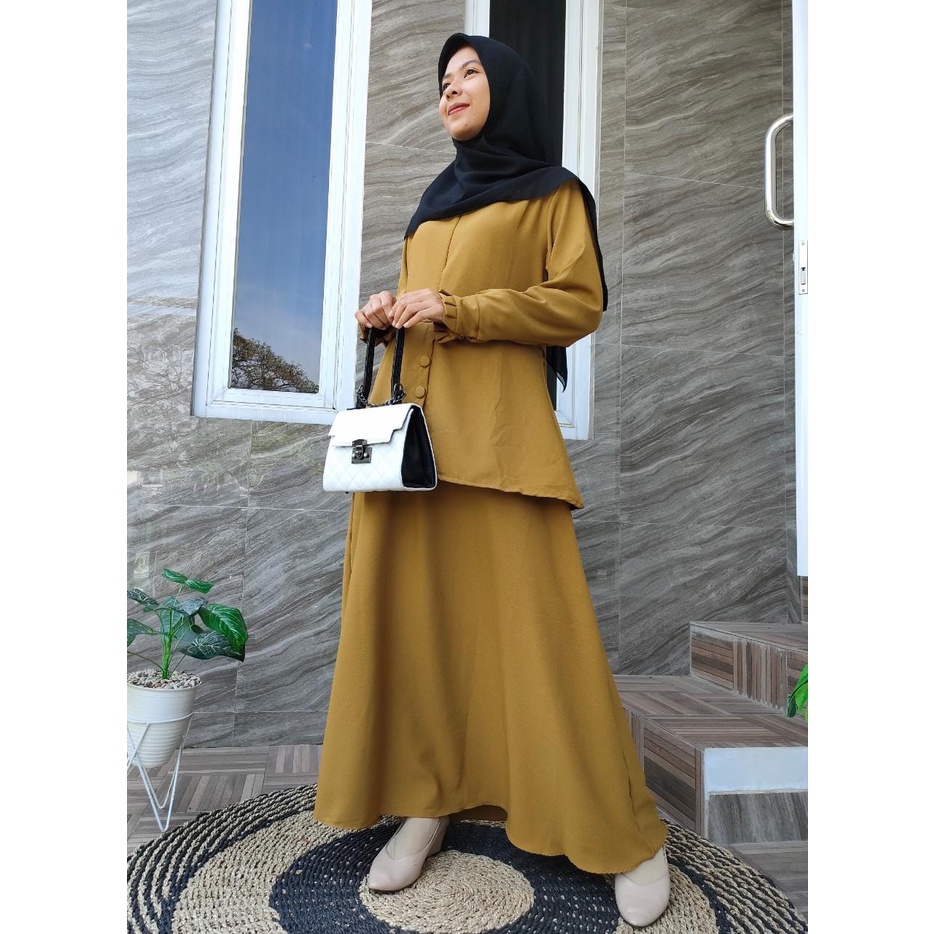 Gamis Ity Crepe dinas/Dress PNS