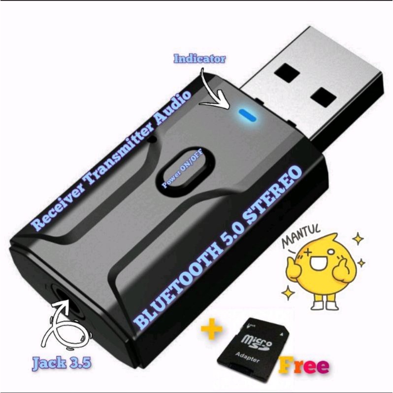 bluetooth audio stereo 5.0 receiver transmitter audio