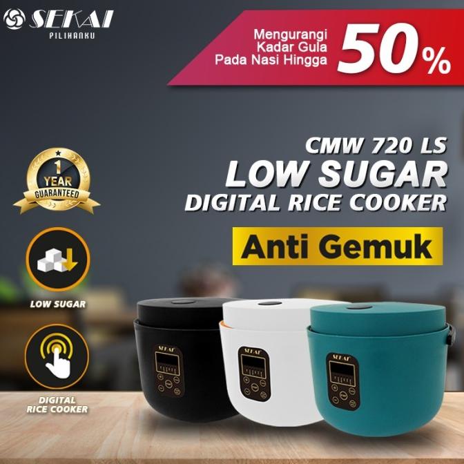 Ready stock] SEKAI Rice Cooker Digital 720 Low Sugar Low Carbo