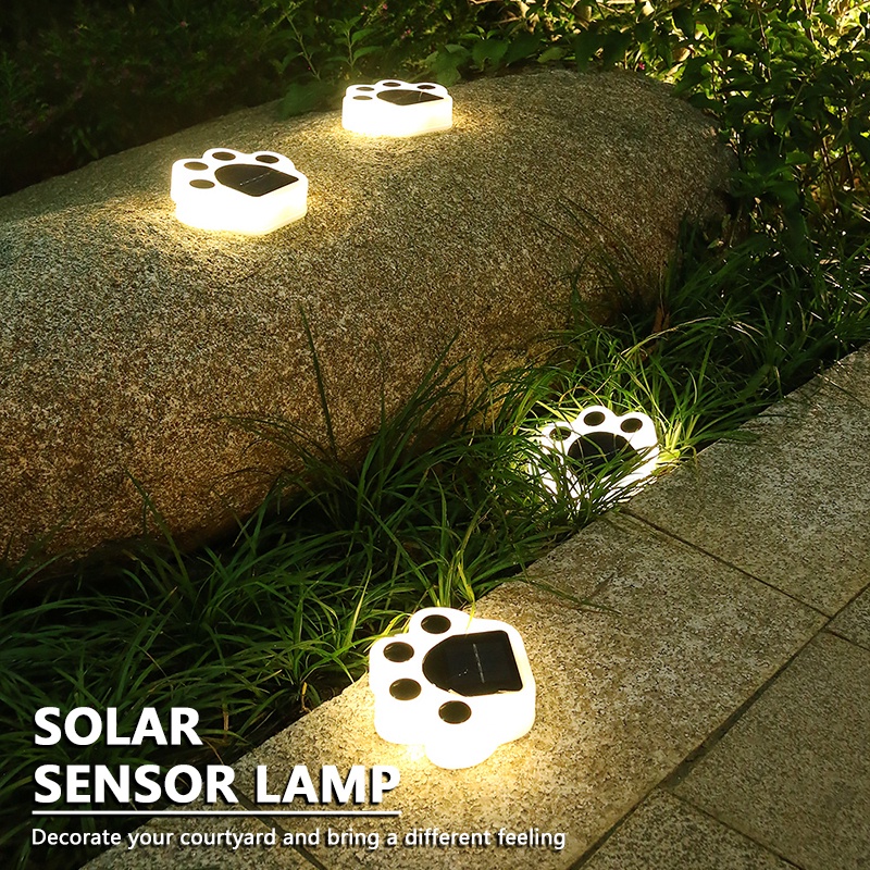 Solar Bear Paw Light Outdoor Waterproof Sun Sensor Lamp