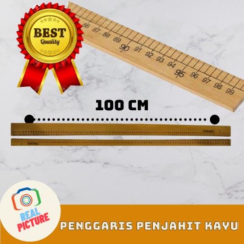 

Penggaris Panjang 100cm Kayu Kuning