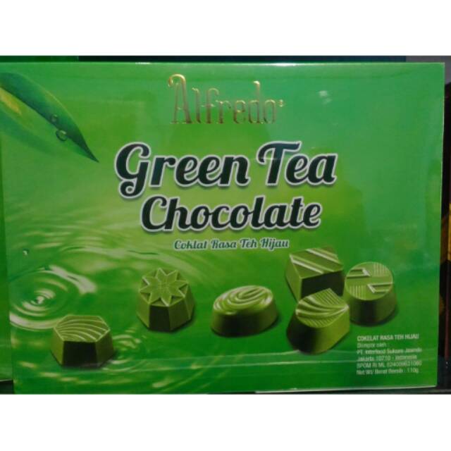 

Coklat alfredo green tea praline 110gr import malaysia halal