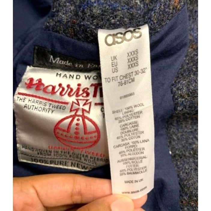 Jaket Varsity/bomber full WOOL second branded