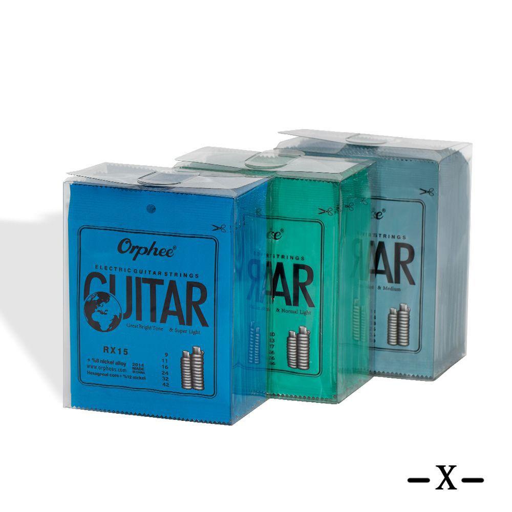 Lanfy Set Senar Gitar Listrik Berlapis Nikel 6Pcs/Set Aksesoris Alat Musik Metal Electric Guitar Super Light 6 String