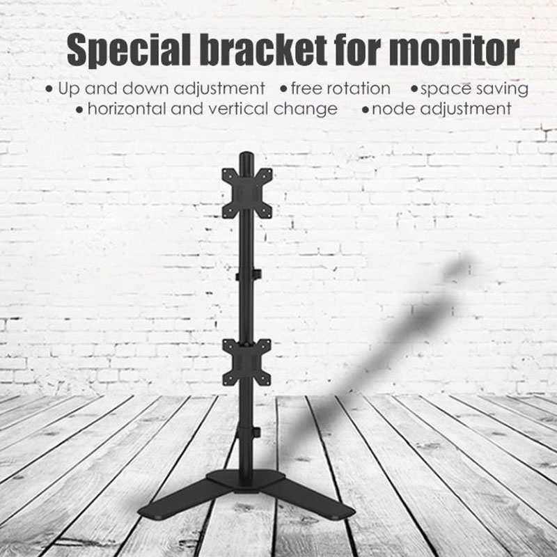 Triple W Vertical Dual Bracket Monitor Stand Base Desk Breket LED LCD