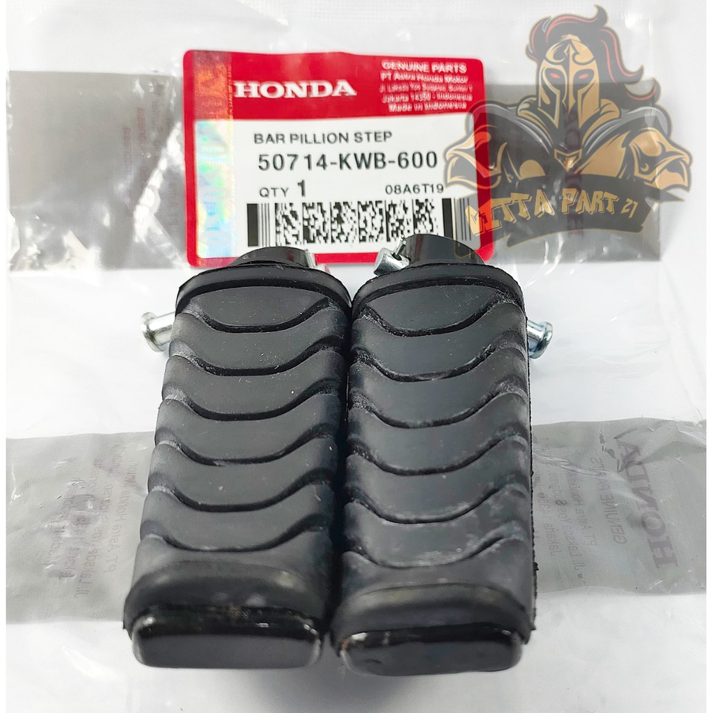 BASTEP FOOTSTEP INJAKAN KAKI BELAKANG HONDA KWB KUALITAS ASLI ORIGINAL HONDA AHM PRESISI BESI TEBAL KARET TEBAL KARET TIDAK MUDAH PECAH DAN DIJAMIN AWET REVO ABS BLADE VARIO CARBU VARIO 125