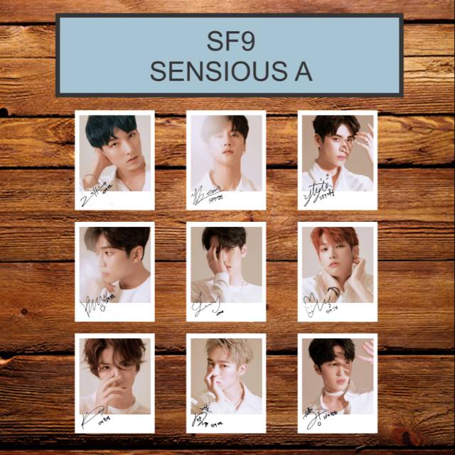 SF9 SENSIOUS ALBUM SIGNED KPOP POLAROID