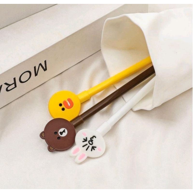 

MM7 Pulpen Gel karakter Brown,Conny,Bebek lucu