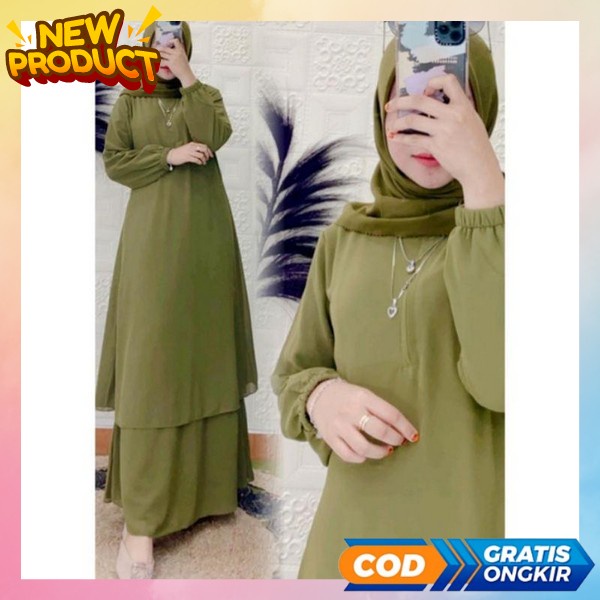 Baju Gamis Kinaya Maxy Perempuan Baju Muslim Bju Muslimah Dress Casual Gamis Lebaran Premium Wanita 