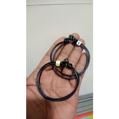 [CUSTOM INISIAL DADU] GELANG MAGNET CUSTOM NAMA INSIAL DADU | GELANG COUPLE MAGNET TALI KOREA POLOS INSIAL NAMA