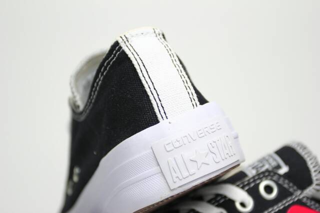 [COD] [GRADE ORIGINAL] Sepatu Converse All Star Low/High CT x CDG PLAY - Hitam, Putih (Free Box)