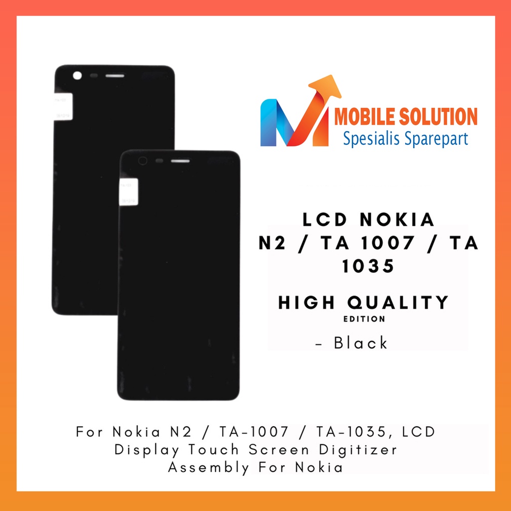 Grosir LCD Nokia N2  LCD Nokia TA-1007  LCD Nokia TA-1035 Universal ORIGINAL 100%  Fullset Touchscreen Garansi 1 Bulan + Packing / Bubbel