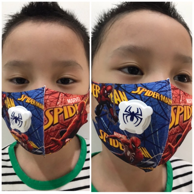 Masker Anak Respirator Kain Printing / Masker Respirator Anak