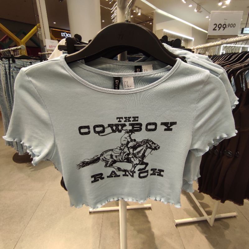 Kaos Crop top H&M Original