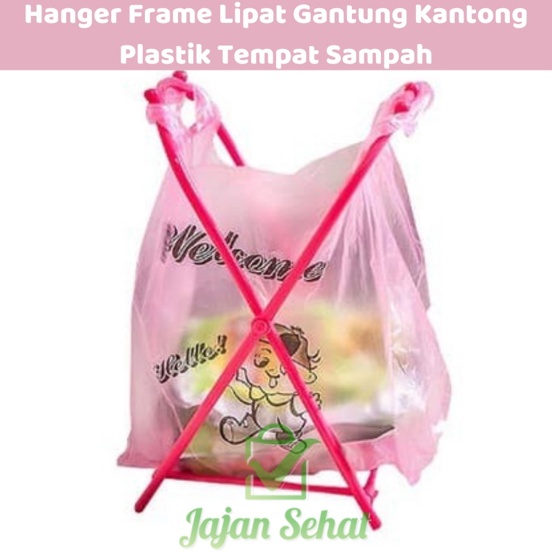 Hanger Frame Lipat Gantung Kantong Plastik Tempat Sampah