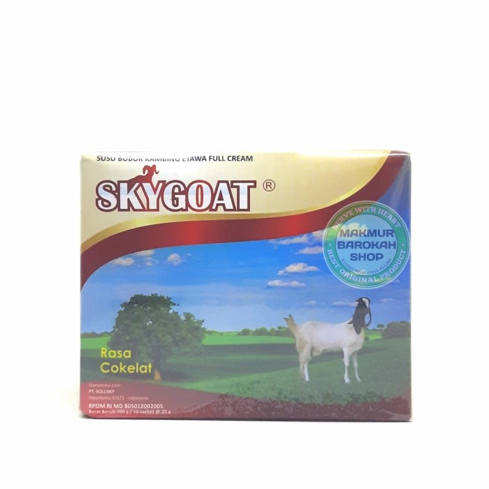 

Sky goat skygoat susu bubuk kambing etawa coklat 200 gr