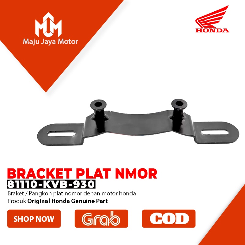 Besi Bracket Braket Breket Dudukan Tempat Plat Nomor Motor Beat Spacy Vario 110 Karbu Supra X 125 Fi Esp Original Ahm