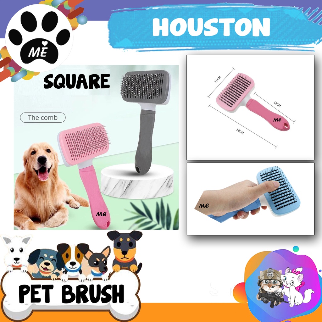 Pet Grooming &quot;KOMEI HOUSTON&quot; Sisir Pembersih Bulu Mati