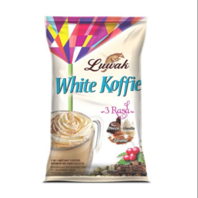 

Kopi Luwak White Koffie 3 Rasa Bag Isi 10 sachet