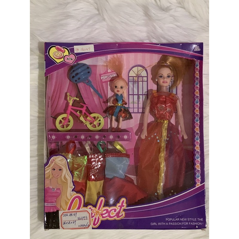 Boneka Barbie mini bicycle set / Mainan Boneka / Boneka Barbie Lucu - Boneka kekinian terjangkau