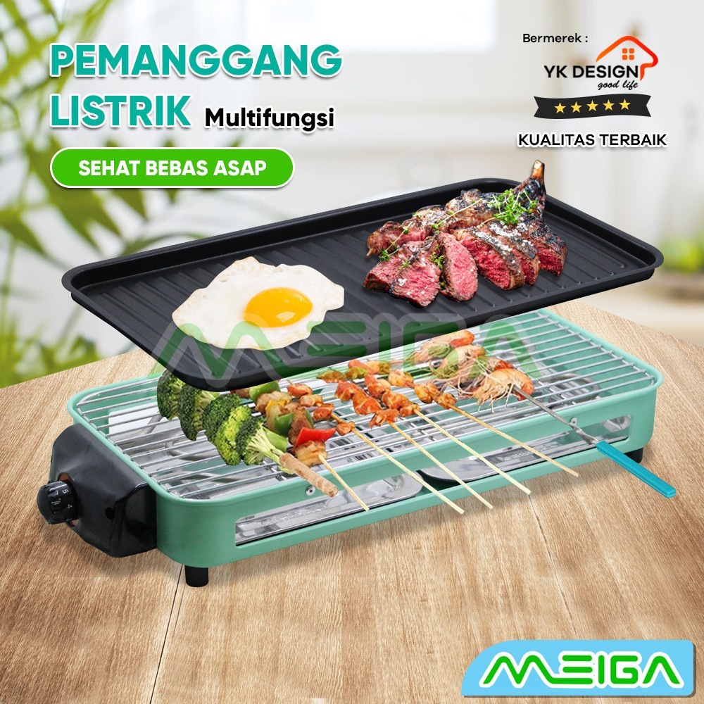 Alat Pemanggang Elektrik Pemanggang Listrik Elektrik BBQ Grill BERMEREK YK DESIGN YK-814