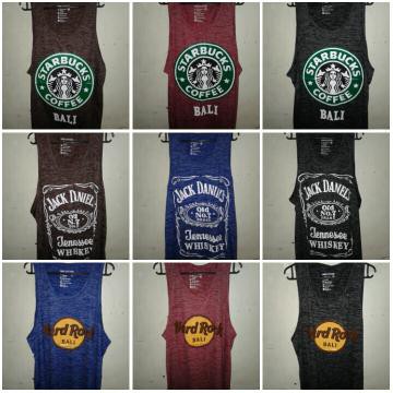 Baju singlet serat kaos oblong bali