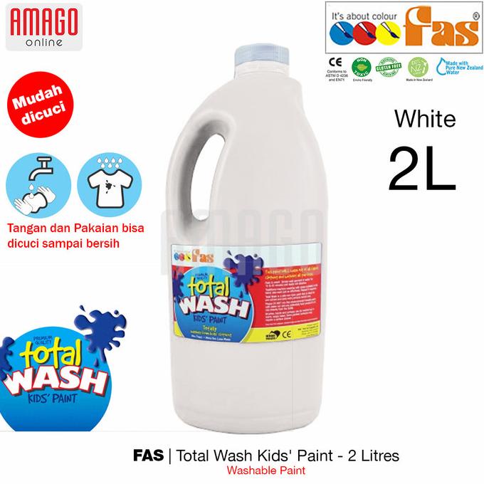 

Fas Total Wash Paint - 2 Liter - Cat Mudah Dibersihkan - Pilih Warna