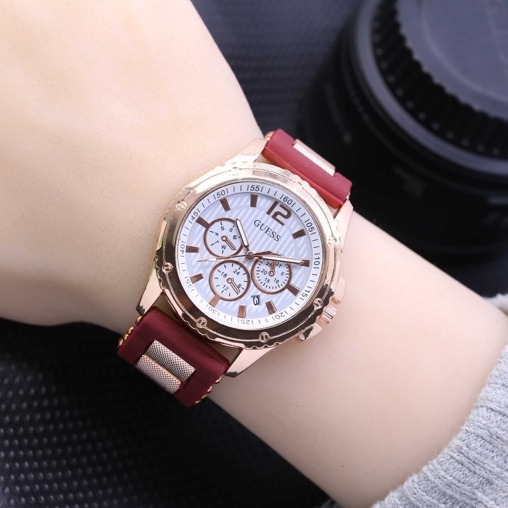 JAM TANGAN WANITA GUESS G-6710 READY