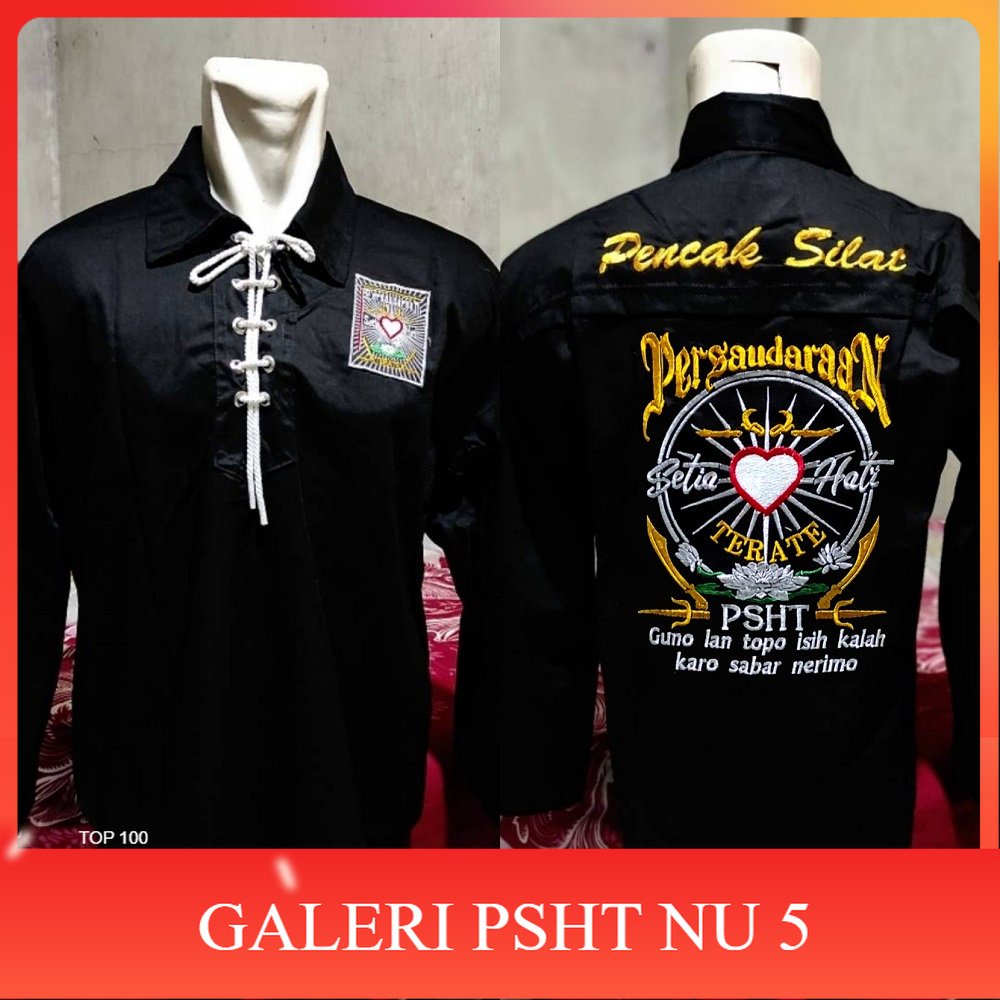 ATRIBUT PSHT- Sakral Warga PSHT Bordir-Baju Sakral Warga PSHT-Baju Sakral PSHT Bordir