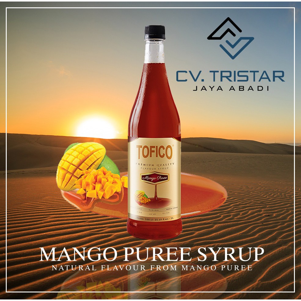 

RASA ORIGINAL - Sirup Premium Buah Mangga / Mango Puree - Tofico Syrup 1 Liter