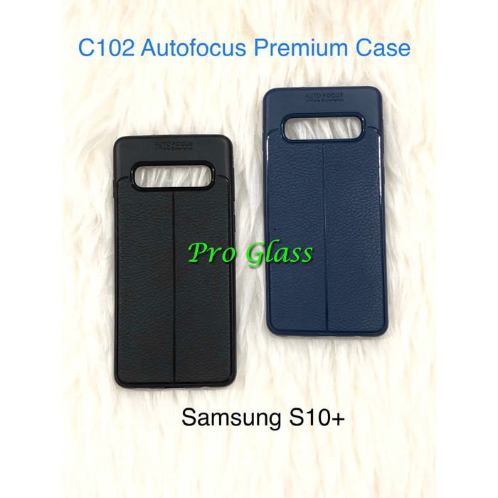 C102 Samsung S10 / S10+ Auto Focus Case Premium TPU leather Silicon