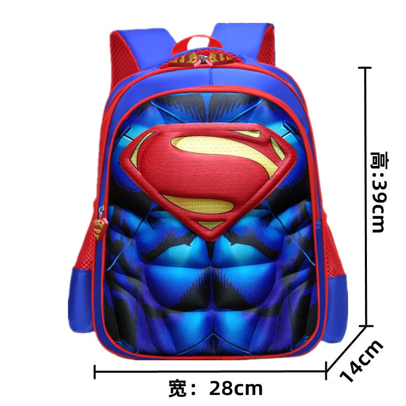 Minipetite BA2203  Tas sekolah dasar anak SD kelas 1-6 kartun lucu produsen ransel timbul superhero